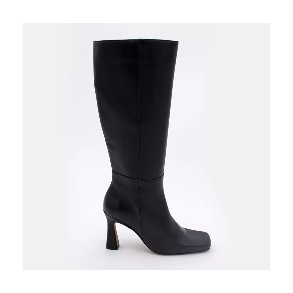 Mujer Ángel Alarcón Aguilera - Botas De Tacon Alto Con Adorno De Costuras Y Cremallera