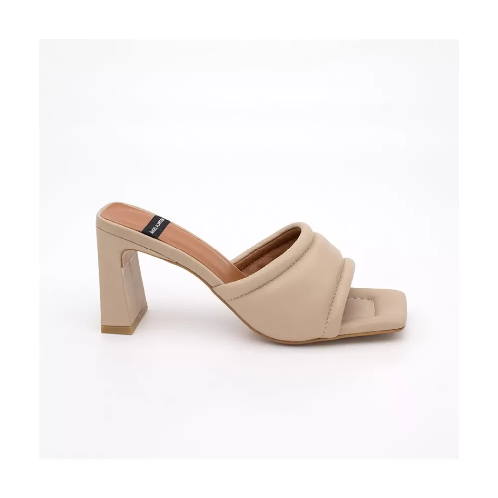 Mujer Ángel Alarcón Capucine - Mule Acolchado De Piel Con Tacon