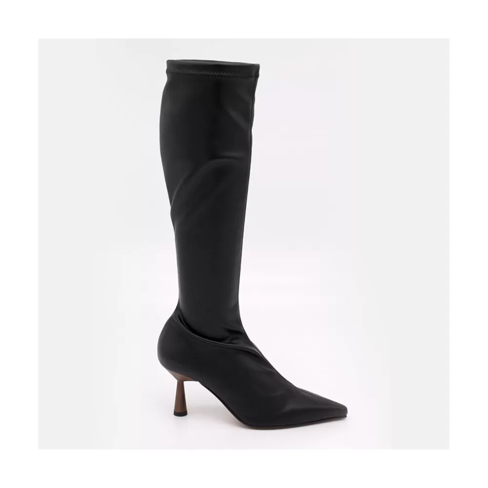 Mujer Ángel Alarcón Fancy - Bota Elastica De Vestir Con Punta Fina Y Tacon