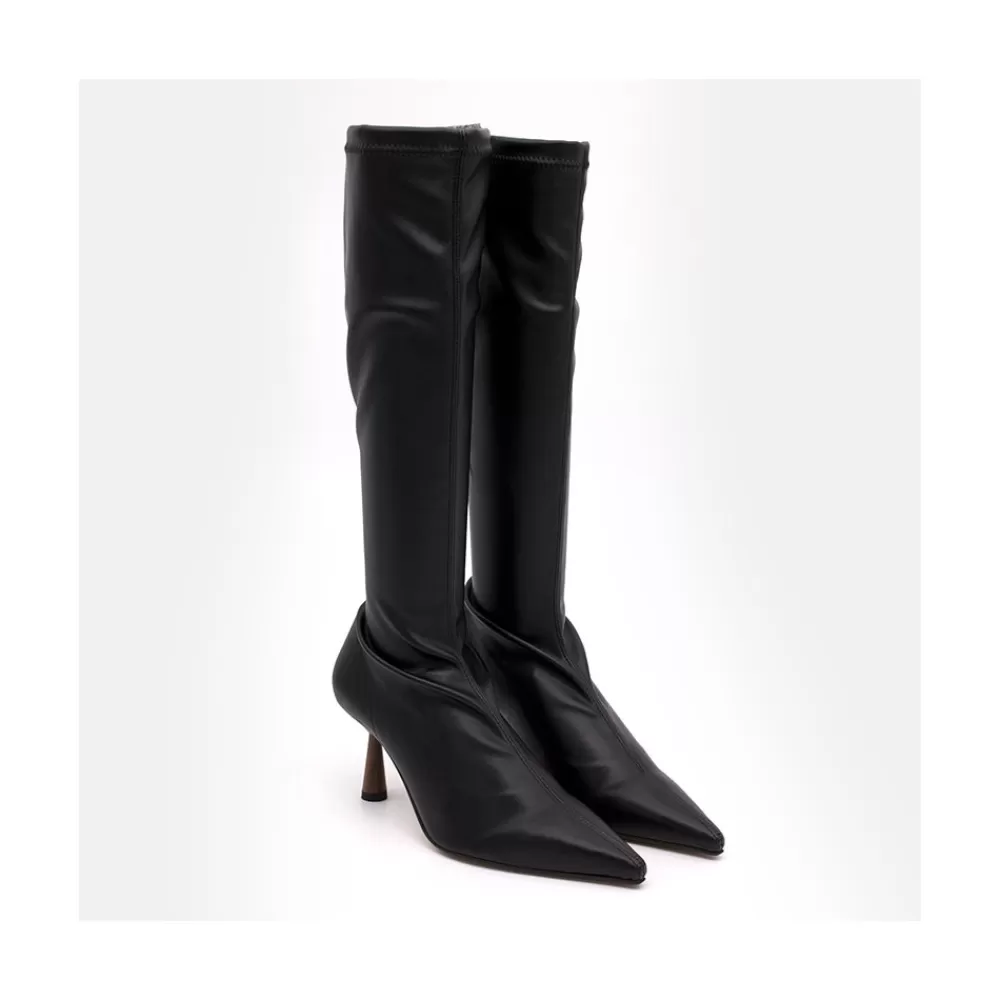 Mujer Ángel Alarcón Fancy - Bota Elastica De Vestir Con Punta Fina Y Tacon