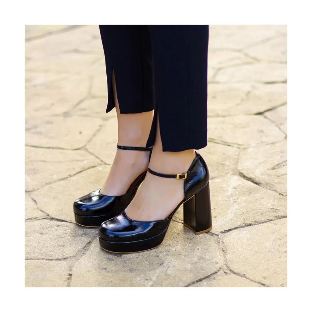 Mujer Ángel Alarcón Gloria - D'Orsay De Tacon Ancho Y Plataforma Con Puntera Redonda