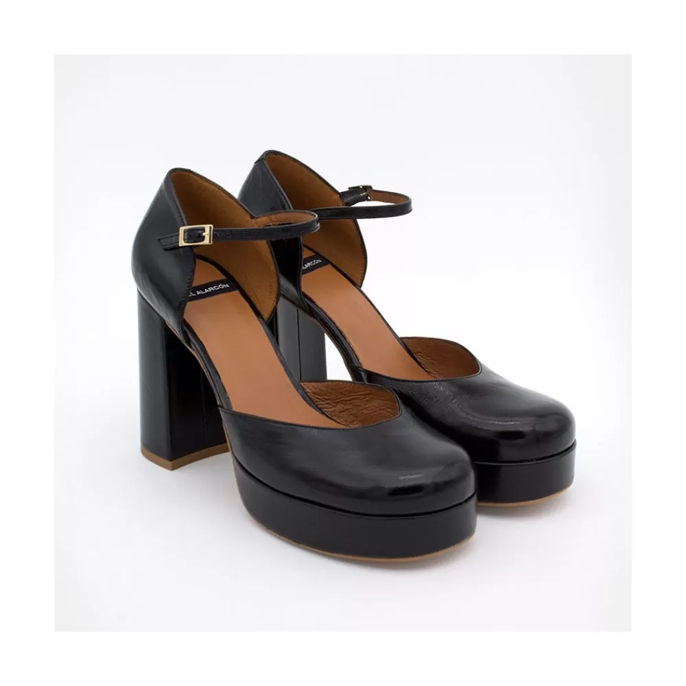 Mujer Ángel Alarcón Gloria - D'Orsay De Tacon Ancho Y Plataforma Con Puntera Redonda