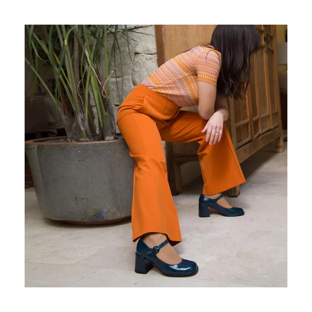 Mujer Ángel Alarcón Jett - Zapatos Mary Jane Diferentes, Redondeados Y Con Tacon Ancho