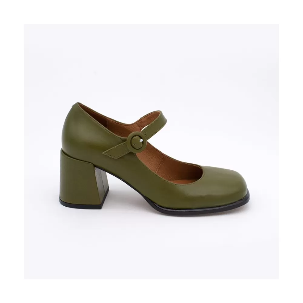 Mujer Ángel Alarcón Jett - Zapatos Mary Jane Diferentes, Redondeados Y Con Tacon Ancho