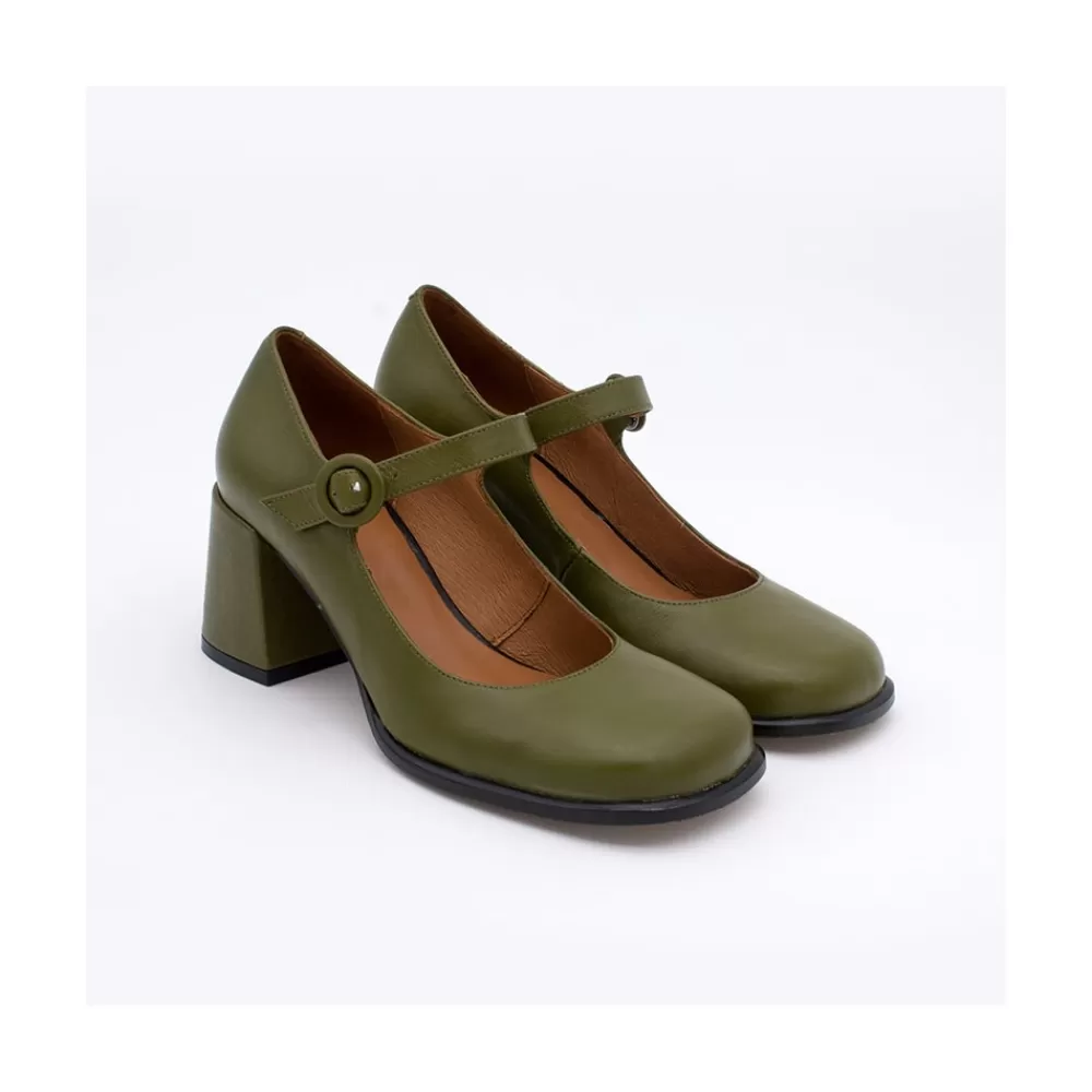 Mujer Ángel Alarcón Jett - Zapatos Mary Jane Diferentes, Redondeados Y Con Tacon Ancho