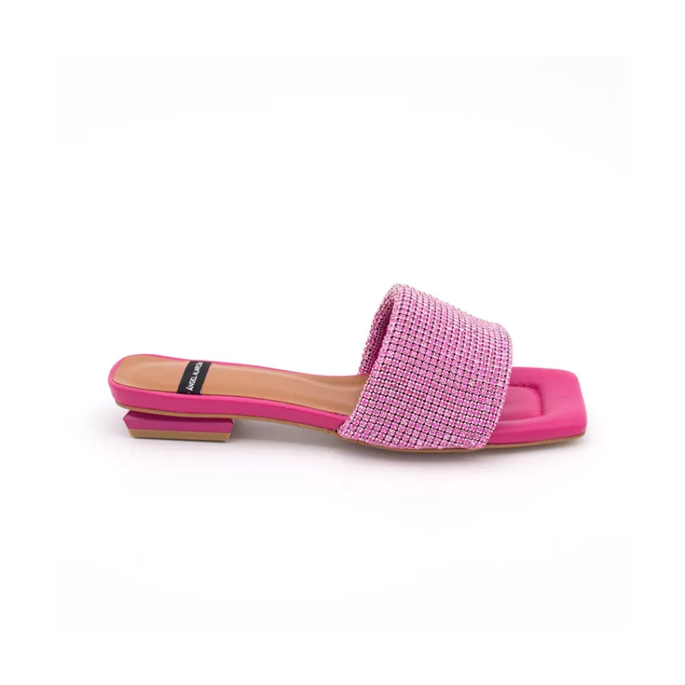 Mujer Ángel Alarcón Leanne - Mule Acolchado Con Pala De Brillantes