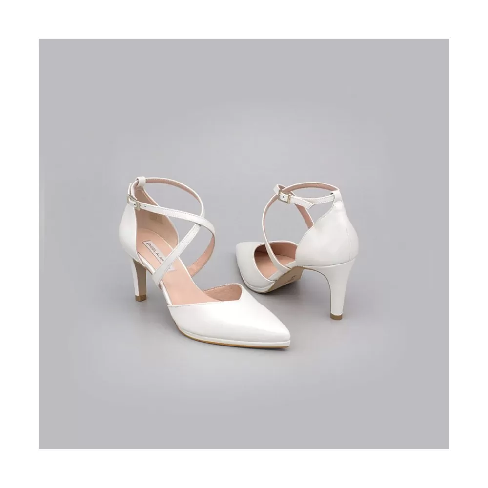 Mujer Ángel Alarcón Liliam - Zapatos De Novia Tacon Medio Y Mini Plataforma Comodos