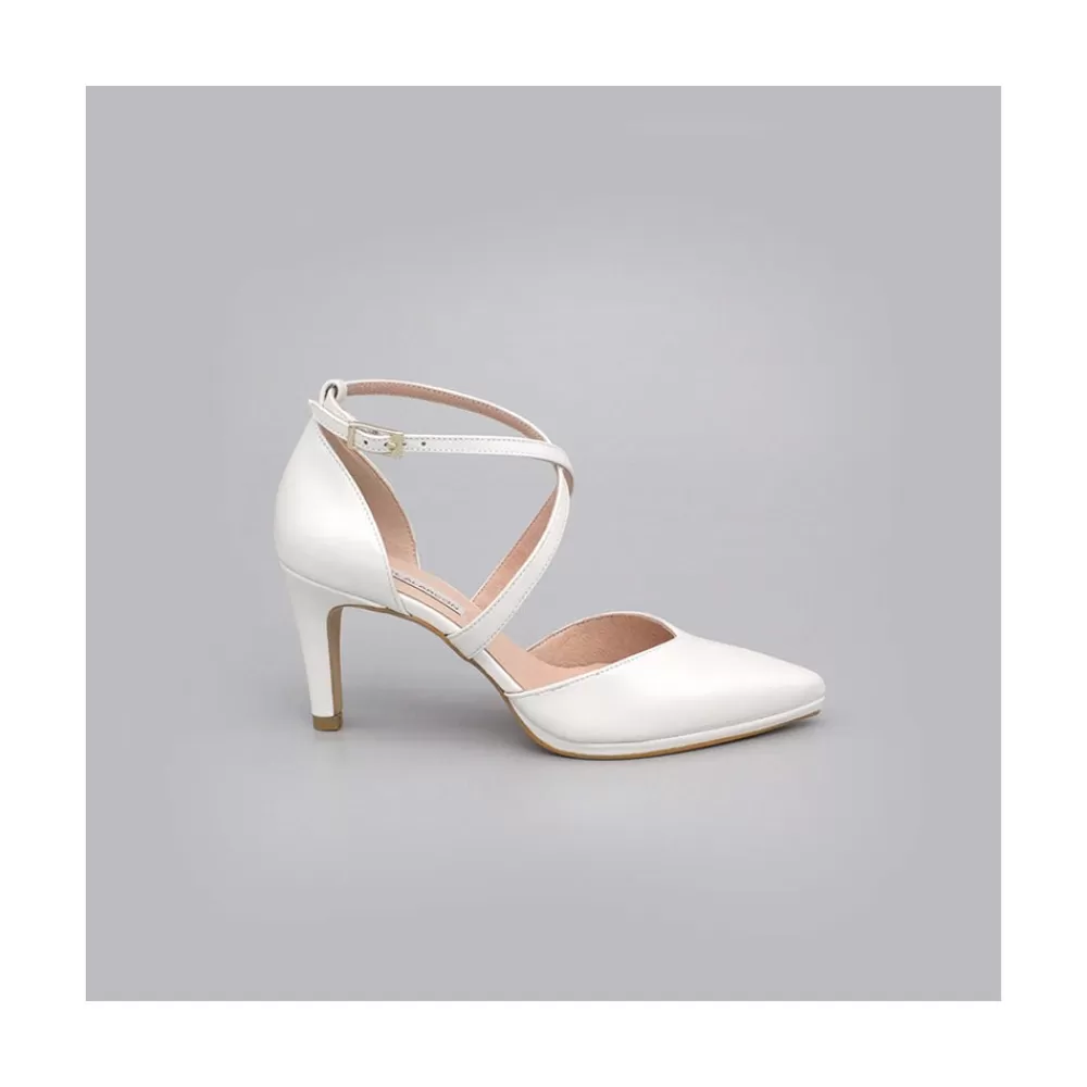 Mujer Ángel Alarcón Liliam - Zapatos De Novia Tacon Medio Y Mini Plataforma Comodos
