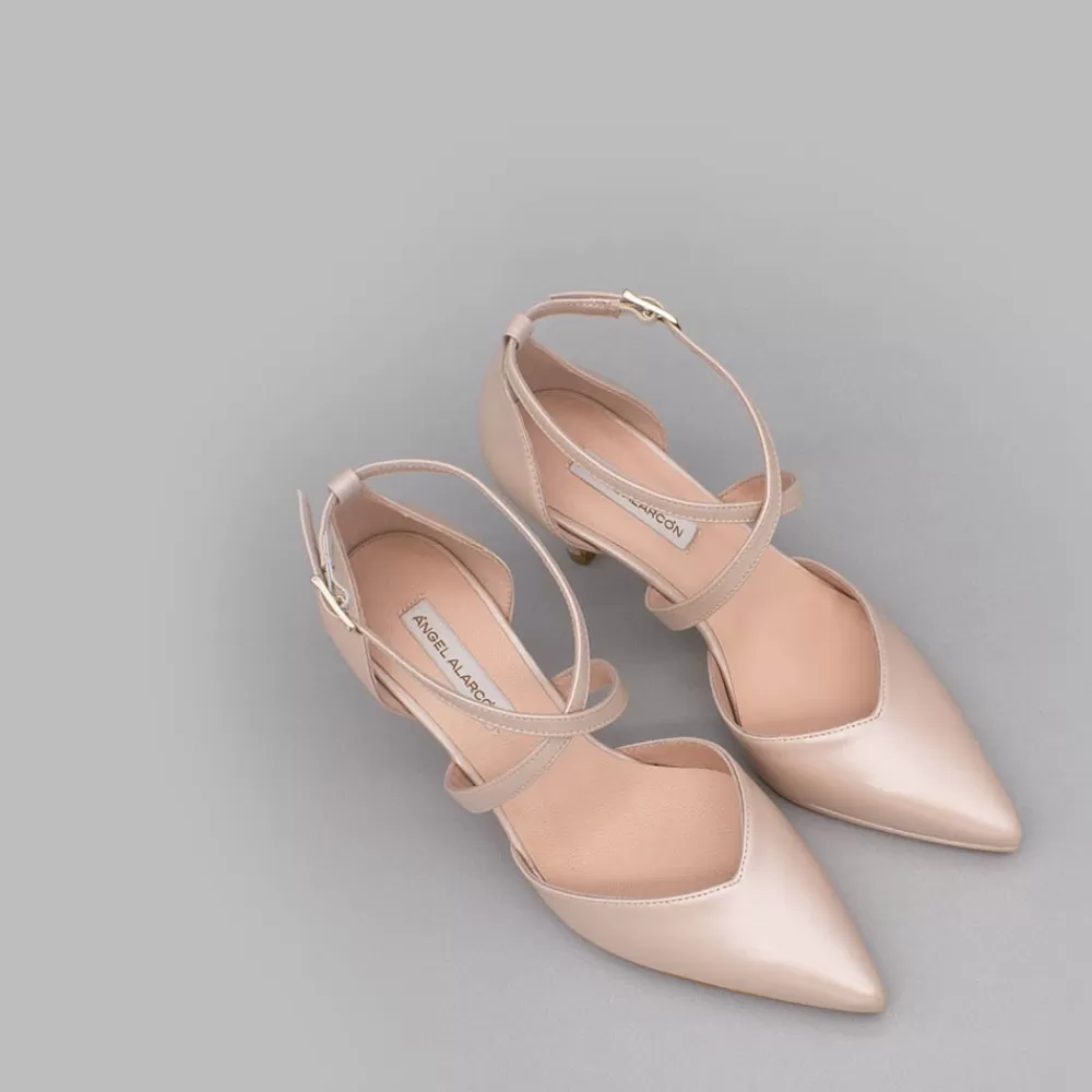 Mujer Ángel Alarcón Liliam - Zapatos De Novia Tacon Medio Y Mini Plataforma Comodos