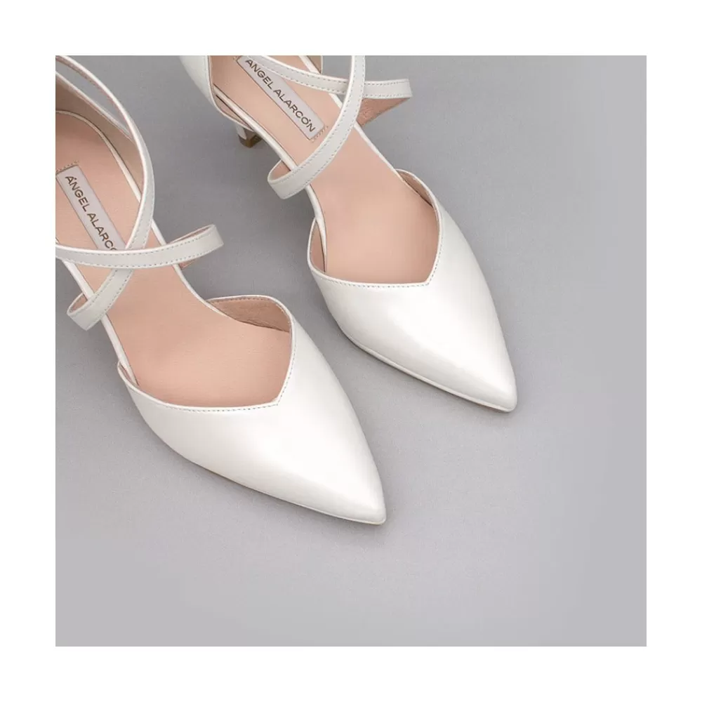 Mujer Ángel Alarcón Liliam - Zapatos De Novia Tacon Medio Y Mini Plataforma Comodos
