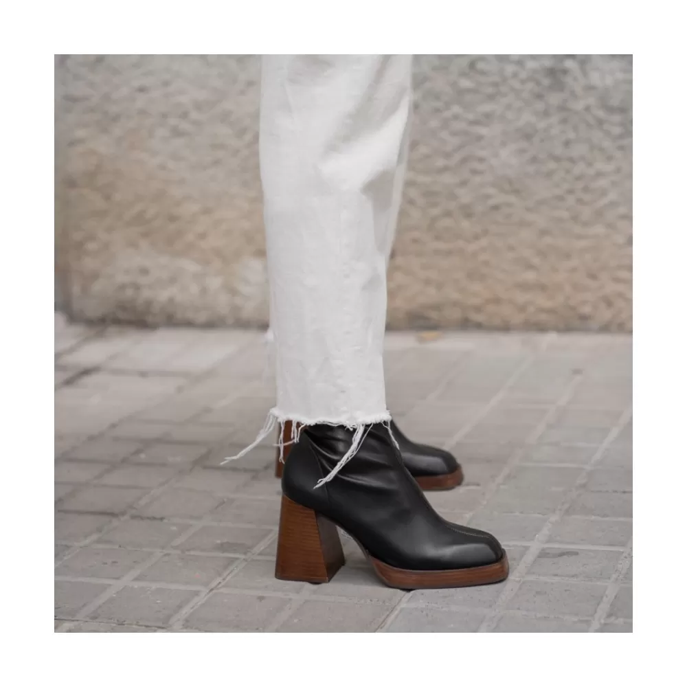 Mujer Ángel Alarcón Managua - Botas Elasticas De Tipo Calcetin Con Tacon Geometrico Alto