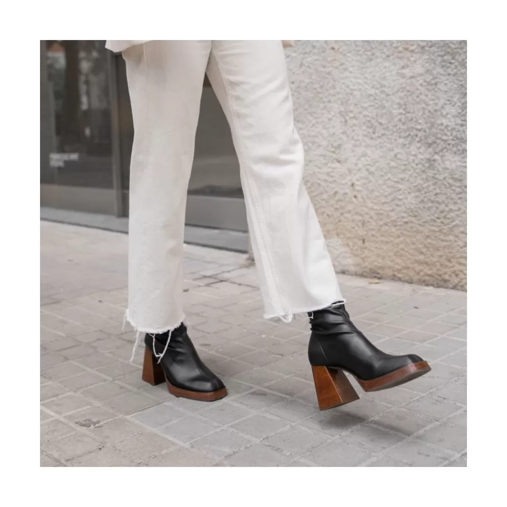 Mujer Ángel Alarcón Managua - Botas Elasticas De Tipo Calcetin Con Tacon Geometrico Alto