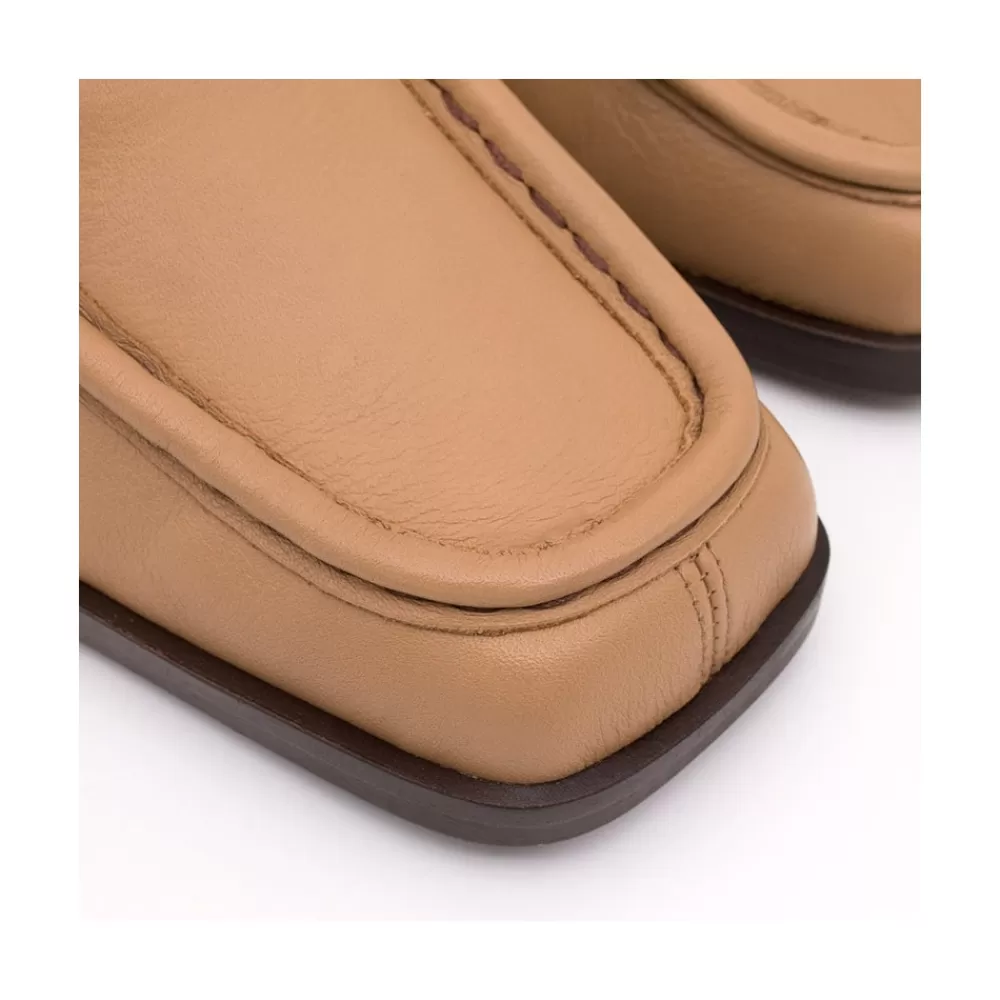 Mujer Ángel Alarcón Milla - Zapato De Piel Con Cordoneras Y Tacon Ancho