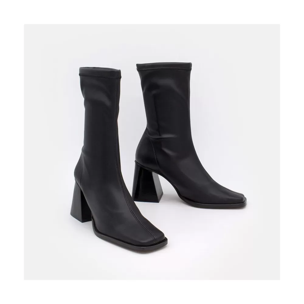 Mujer Ángel Alarcón Savegre - Botines Elasticos De Tipo Calcetin Con Tacon Geometrico Alto