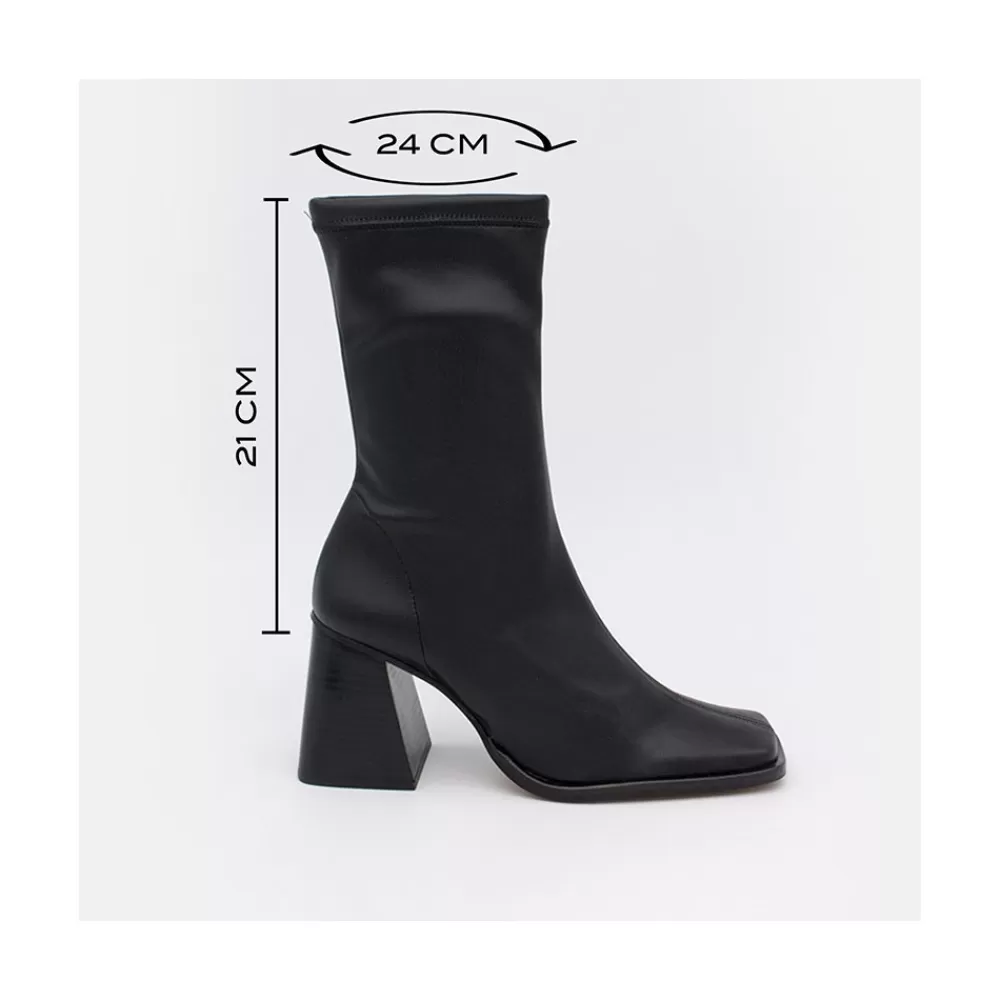 Mujer Ángel Alarcón Savegre - Botines Elasticos De Tipo Calcetin Con Tacon Geometrico Alto