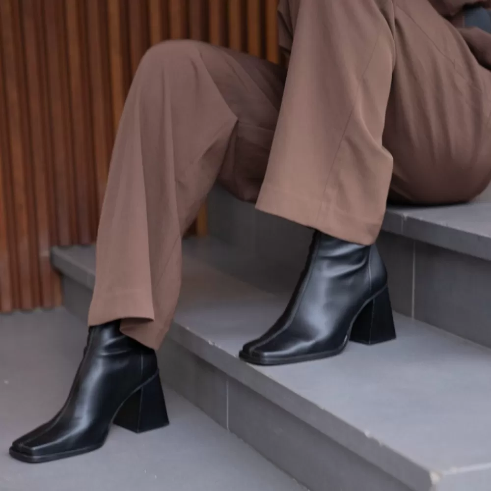 Mujer Ángel Alarcón Savegre - Botines Elasticos De Tipo Calcetin Con Tacon Geometrico Alto