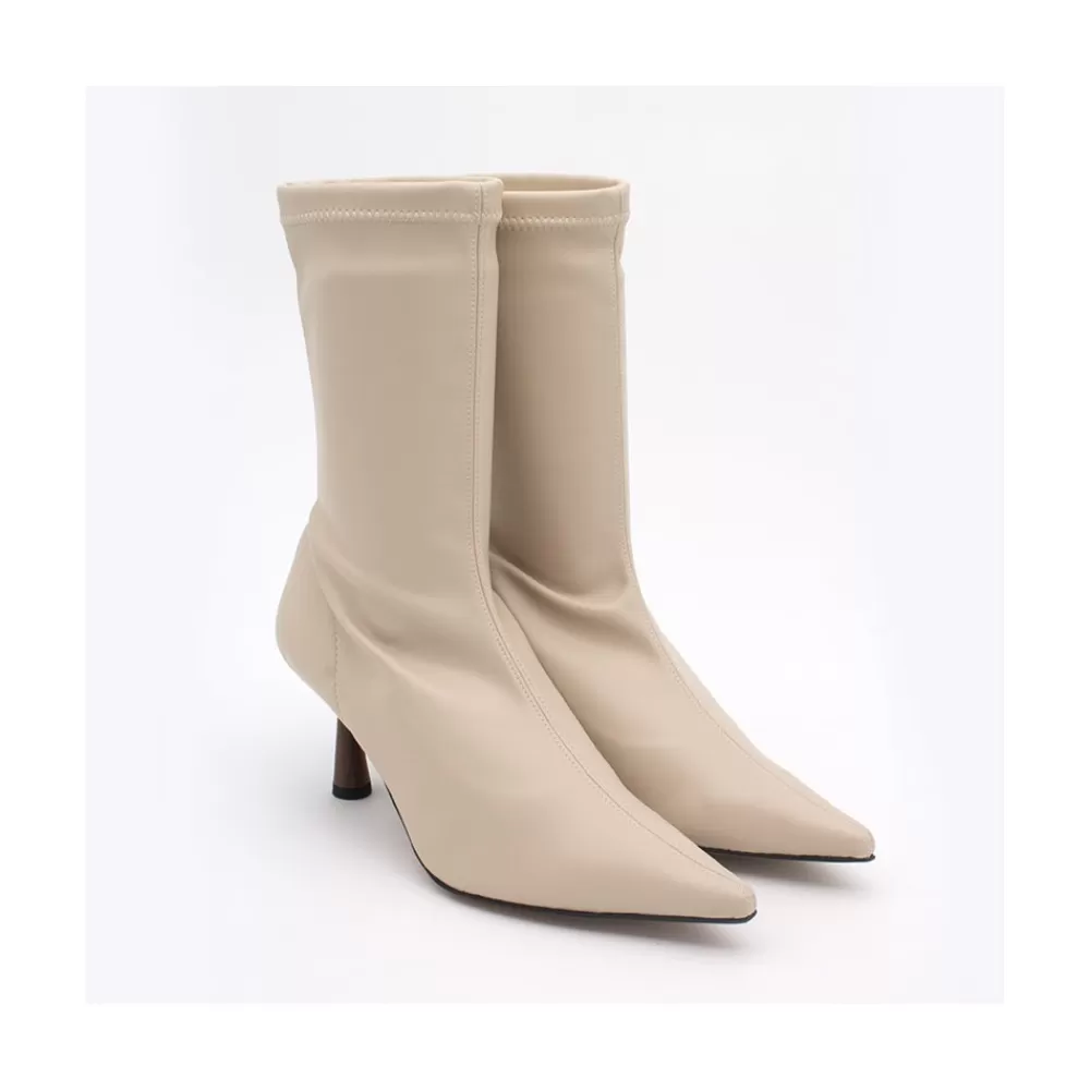 Mujer Ángel Alarcón Small Lori - Botin Elastico Con Tacon Alto Y Punta Fina