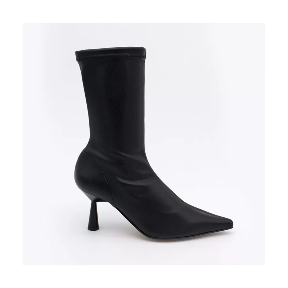 Mujer Ángel Alarcón Small Lori - Botin Elastico Con Tacon Alto Y Punta Fina