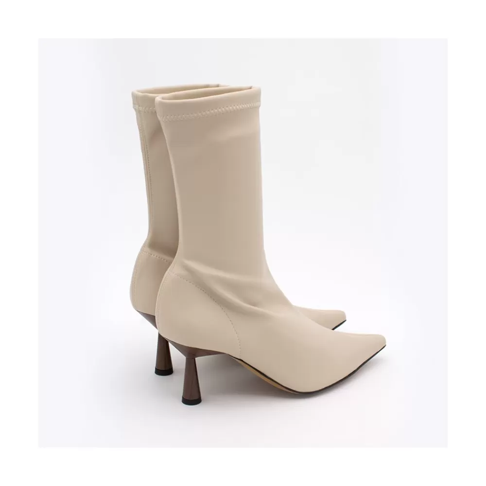 Mujer Ángel Alarcón Small Lori - Botin Elastico Con Tacon Alto Y Punta Fina